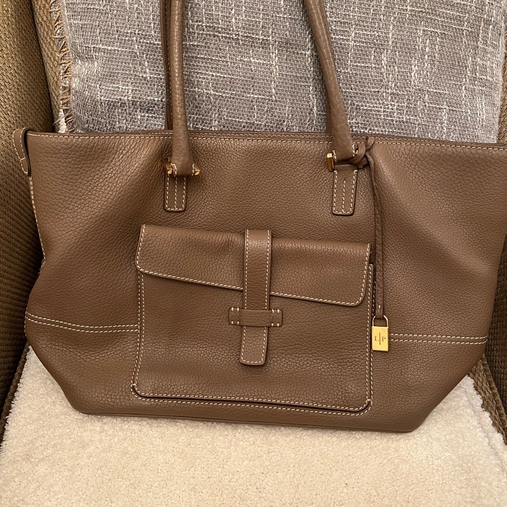 Brand new, never used taupe Lori Piana tote.